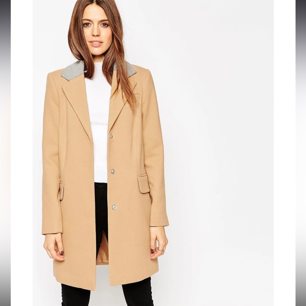 ASOS Contrast Collar Coat